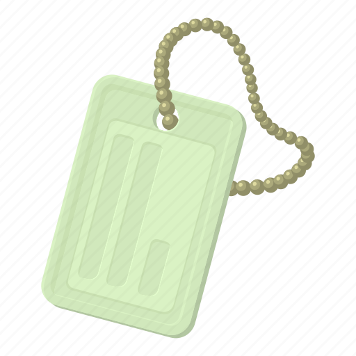 Cartoon, identification army badge, medallion, pendant, steel icon - Download on Iconfinder