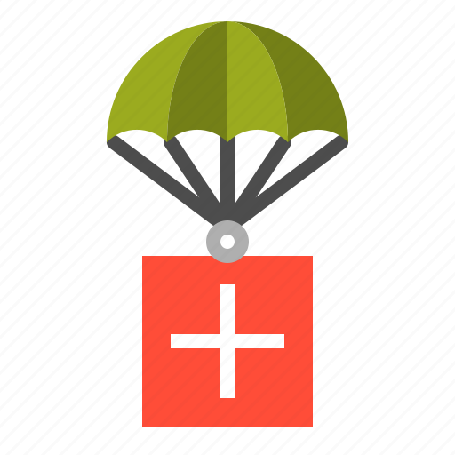 Airdrop, army, delivery, military, parachute, supply icon - Download on Iconfinder