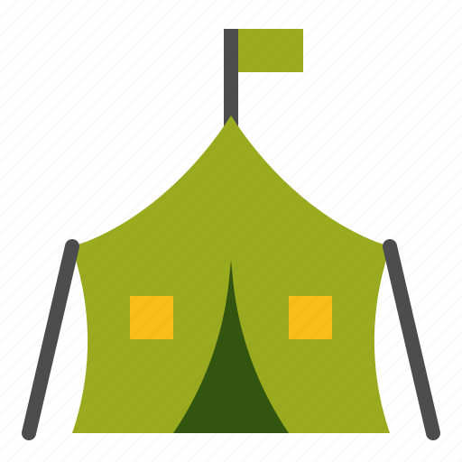 Army, army tent, camp, military, tent icon - Download on Iconfinder