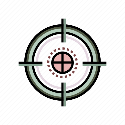 Aim, crosshair, military, sight, sniper, target, weapon icon - Download on Iconfinder
