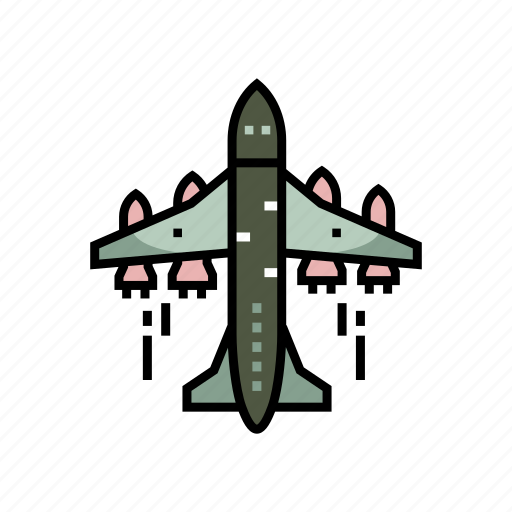 Aircraft, airplane, aviation, military, plane, transport, transportation icon - Download on Iconfinder