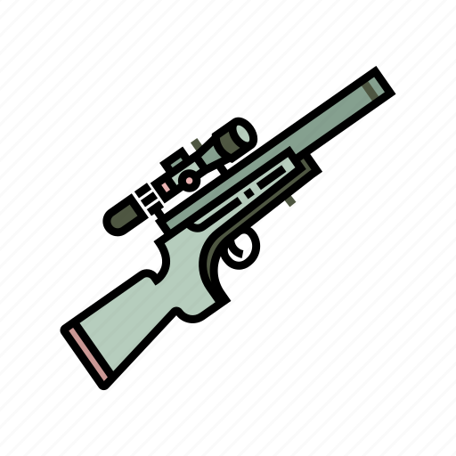 Firearm, gun, military, scope, sight, sniper rifle, weapon icon - Download on Iconfinder