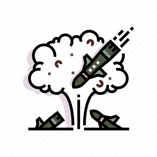 Military, missile, nuclear, rocket, war, warhead, weapon icon - Download on Iconfinder