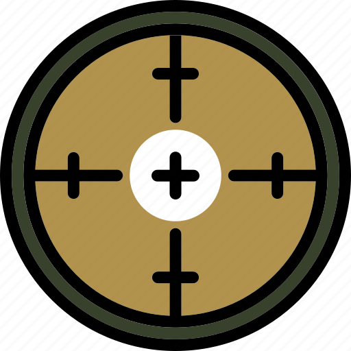 Aim, shooting, scope, sniper, target, weapon icon - Download on Iconfinder