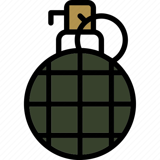 Grenade, weapon, military, army, bomb icon - Download on Iconfinder
