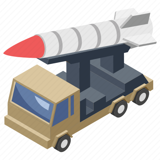 Ammunition tanker, bullet truck, missile tank, projectile, rocket bomb, shell, small rocket icon - Download on Iconfinder