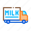can, conveyor, factory, milk, plant, product, truck 