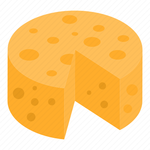 Cartoon, cheese, food, isometric, logo, piece, slice icon - Download on Iconfinder
