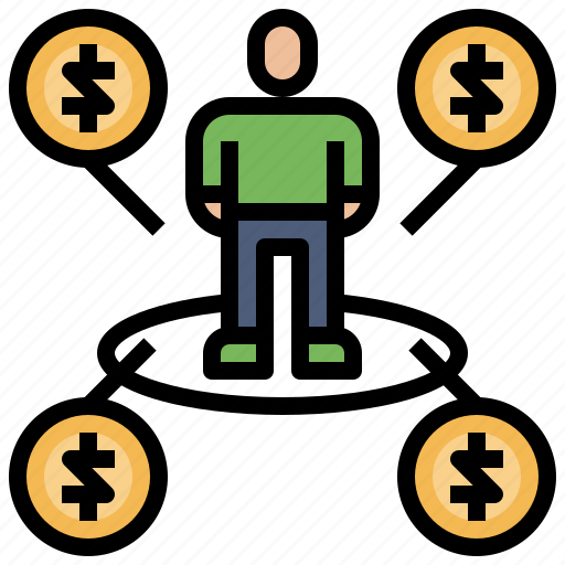 Bussiness, dollar, finance, income, marketing, milionaire, multiple icon - Download on Iconfinder