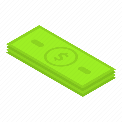 Banknote, business, cartoon, dollar, house, isometric, money icon - Download on Iconfinder