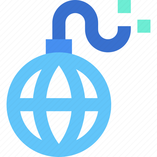 Bomb, attack, virus, ddos, cyber attack, cyber security, network protection icon - Download on Iconfinder