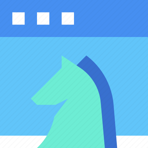 Trojan, virus, horse, malware, website, cyber security, network protection icon - Download on Iconfinder