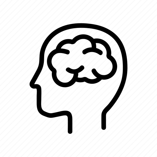 Brain, concept, contour, mind, psychology, silhouette icon - Download on Iconfinder