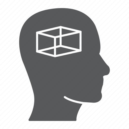 Empty, mind, person, man, head, think, cube icon - Download on Iconfinder