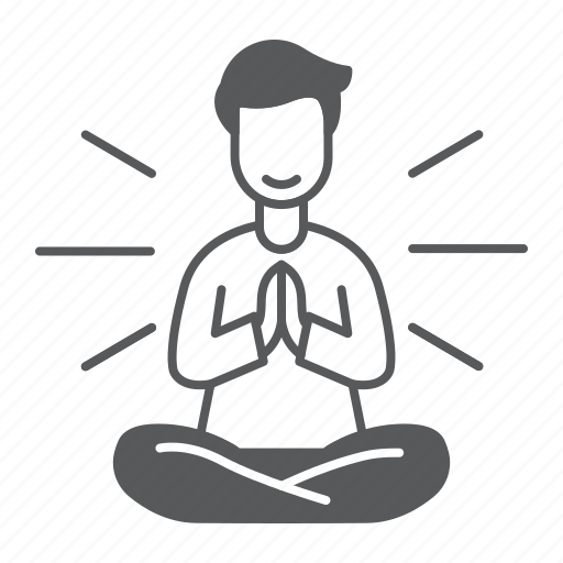 Spiritual, meditation, mindfulness, yoga, position, lotus, relax icon - Download on Iconfinder