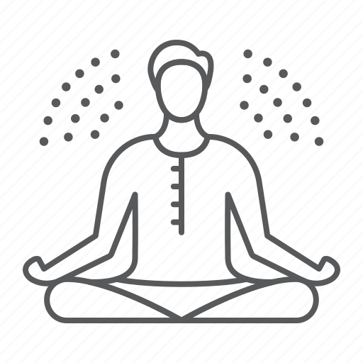 Meditation, meditate, relaxation, yoga, position, person icon - Download on Iconfinder