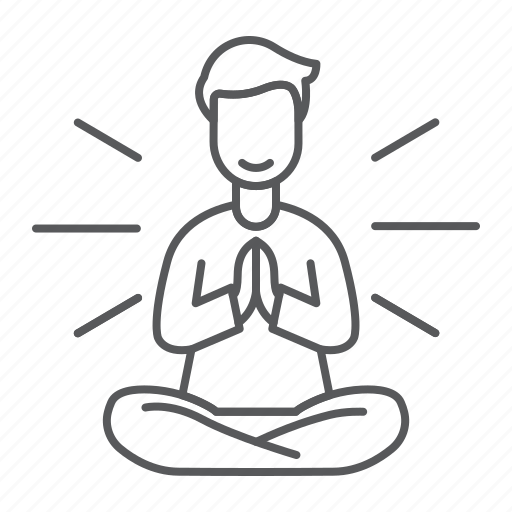 Spiritual, meditation, mindfulness, yoga, position, lotus, relax icon - Download on Iconfinder
