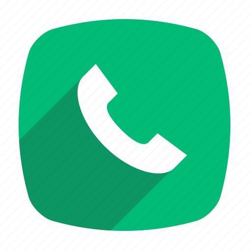 Receive, call, long shadow, chat icon - Download on Iconfinder