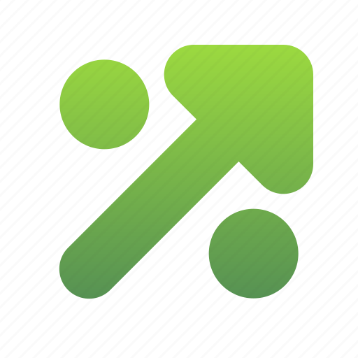 Margin, arrow, leverage, percentage, growth icon - Download on Iconfinder