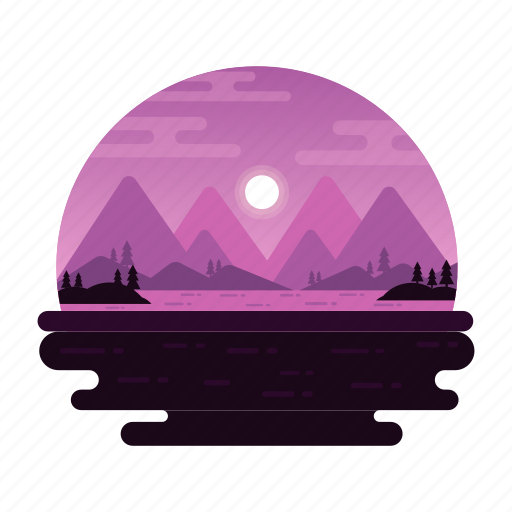 Night view, night mountains, night landscape, mountains view, hills landscape icon - Download on Iconfinder