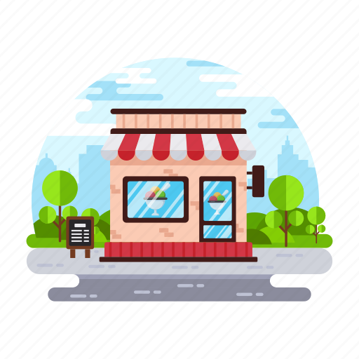 Shop, dessert shop, sweet shop, cream parlor, food shop icon - Download on Iconfinder