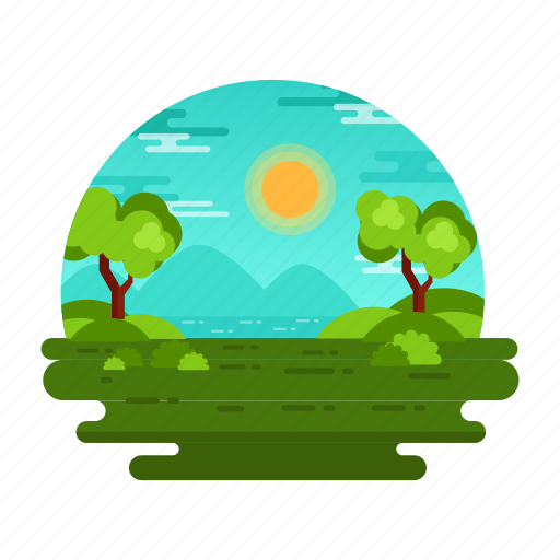 Nature view, nature landscape, garden landscape, park landscape, summer landscape icon - Download on Iconfinder