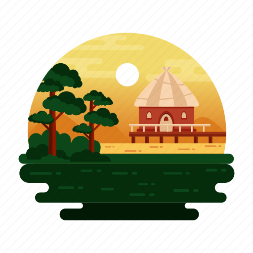 Cottage, lodge, beach house, home, residential area icon - Download on Iconfinder