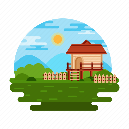 Cottage, lodge, country house, countryside, farmhouse icon - Download on Iconfinder