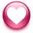 Favorite, love, heart, pink icon - Free download