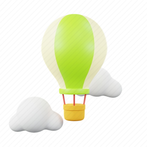 Balloon, travel, air, transportation, vehicle 3D illustration - Download on Iconfinder