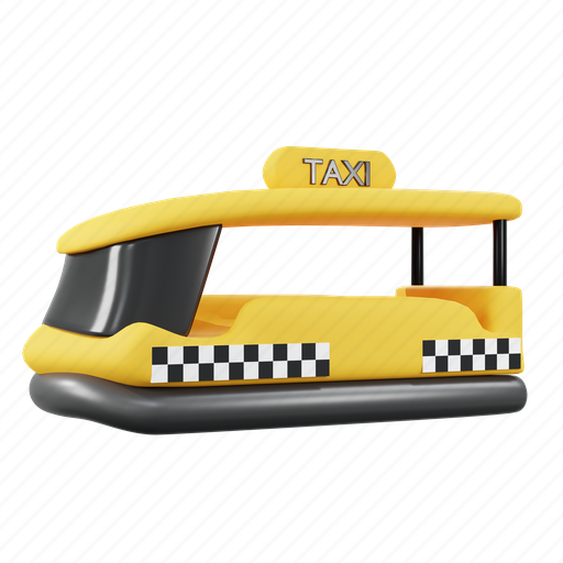 Water, taxi, vehicle, travel, transportation 3D illustration - Download on Iconfinder