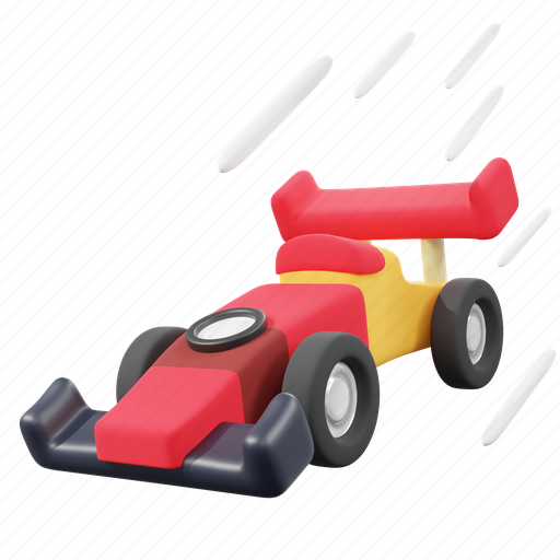 Formular, car, vehicle, automobile, sport, racing 3D illustration - Download on Iconfinder