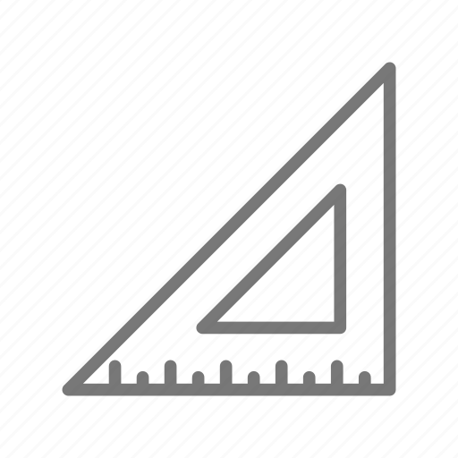 Architecture, ruler, triange, set square icon - Download on Iconfinder