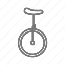 balance, seat, unicycle, wheel, bicycle, cycle, circus