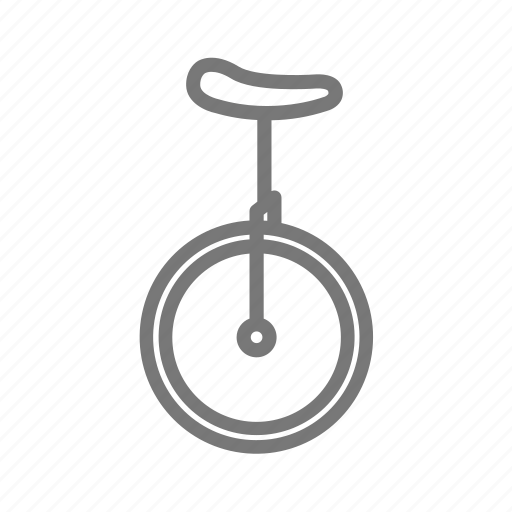 Balance, seat, unicycle, wheel, bicycle, cycle, circus icon - Download on Iconfinder