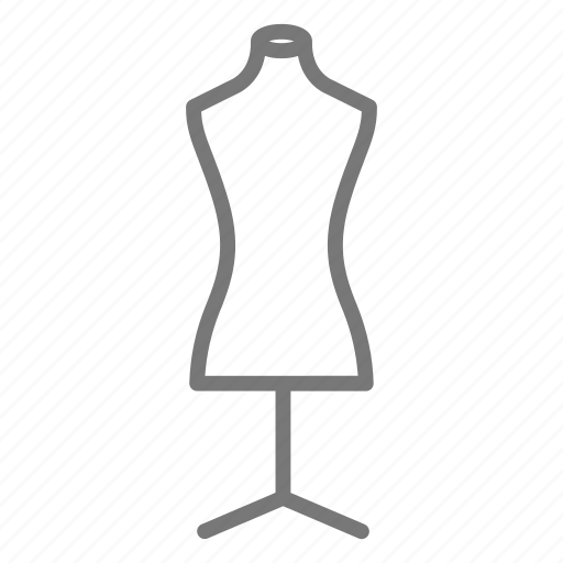 Clothes, dress, fabric, seamstress, sew, form, dressmaker mannequin icon - Download on Iconfinder