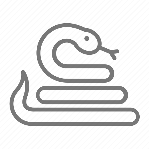 Reptile, snake, tail, tongue, zoo, pet snake icon - Download on Iconfinder