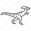 dinosaur, jurassic, parasaurolophus, prehistoric, reptile 