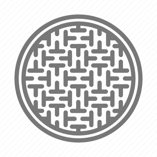 Manhole, metal, sewer, street, manhole cover, utility cover icon - Download on Iconfinder