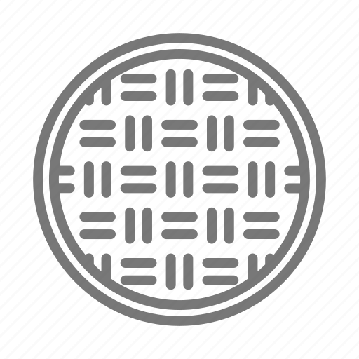 Drain, manhole, metal, street, manhole cover, sewer access, utility access icon - Download on Iconfinder