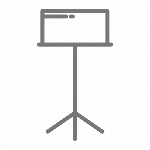 Band, music, orchestra, sheet, stand, symphony, music stand icon - Download on Iconfinder