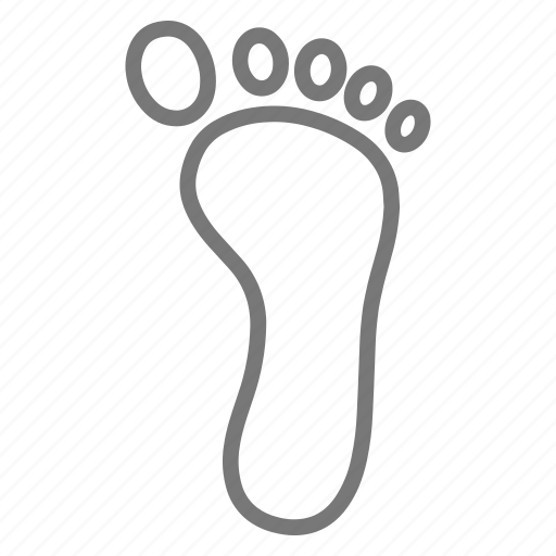 Foot, footprint, human, print, human foot icon - Download on Iconfinder