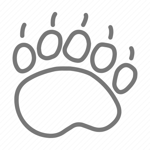 Bear, foot, footprint, print, bear print, bear footprint icon - Download on Iconfinder