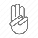 boy, girl, hand, oath, scout, three, finger, scout symbol 
