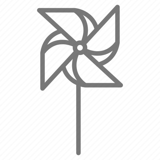 Breeze, decoration, pinwheel, stick, yard icon - Download on Iconfinder