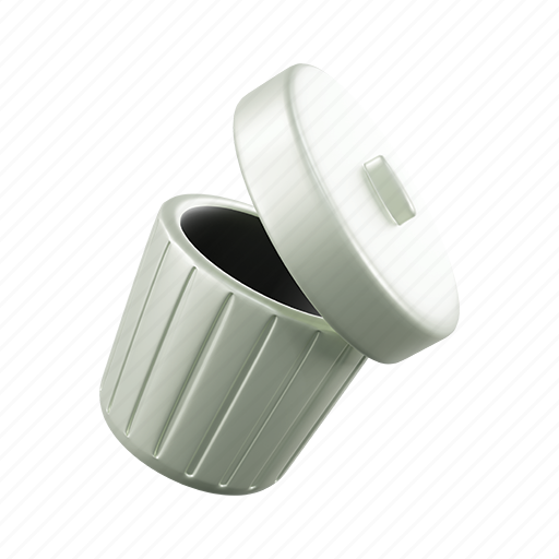 Trash, recycle, dustbin, delete, garbage, bin, remove 3D illustration - Download on Iconfinder