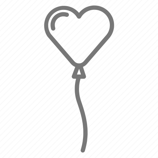 Balloon, heart, valentine, heart balloon icon - Download on Iconfinder