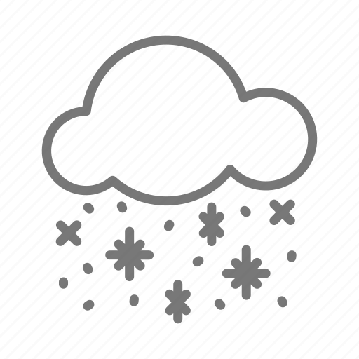 Cloud, snow, weather, winter, cloud with snow, snowy icon - Download on Iconfinder
