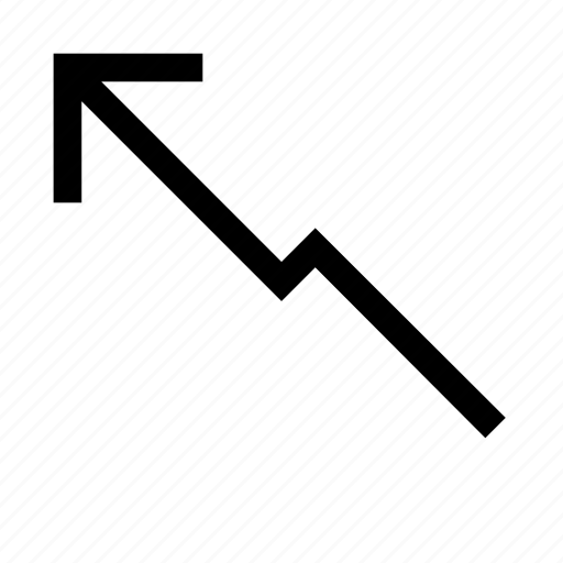 Arrow, broken, minimalist icon - Download on Iconfinder