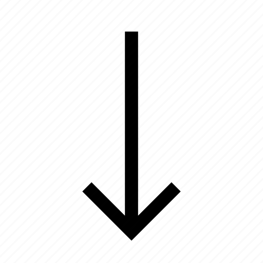 Arrow, down, minimalist icon - Download on Iconfinder